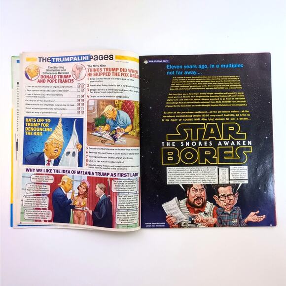 Mad Magazine # 539 June 2016 Star Wars Force Awakens Donald Trump Trumpmania - Picture 3 of 4